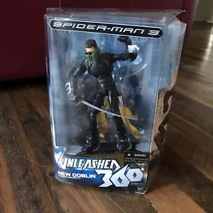 New Goblin Spider-Man 3 Unleashed 360 8” Figure Hasbro 2007 - Used with Box - Imagen 1 de 21