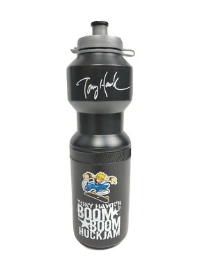 TONY HAWKS BOOM BOOM HUCKJAM DRINKING SPORTS BOTTLE BLACK PLASTIC 750ml COOL! - Image 1 of 3