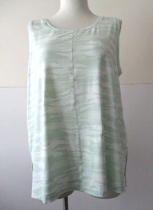 Wonderly Plus Größe 2X Salbei Camo Polyester/Spandex ärmelloses Tanktop - Bild 1 von 12