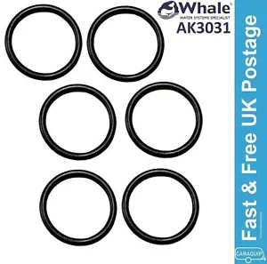 X6 WHALE Watermaster Socket O RING AK3031 - Caravan Water Inlet - X6 'O' Rings - Picture 1 of 5