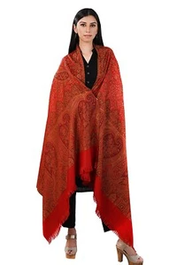 New Women Faux Pashmina Jamawar Stole Shawl Wrap - Picture 1 of 5