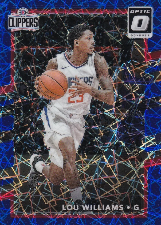 2017-18 OPTIC PRIZMS BLUE VELOCITY LOU WILLIAMS LOS ANGELES CLIPPERS - Y172 - Image 1 of 2