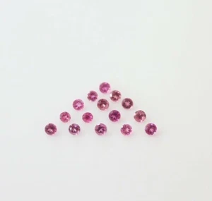 AAA Natürlicher Rosa Turmalin 2,25 mm Runde Form Facettiert Schliff Lose Edelstein 25 Stck. - Bild 1 von 5