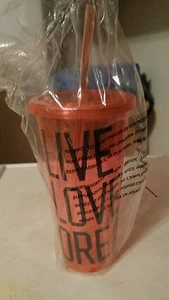 AEROPOSTALE REUSABLE TUMBLER GLASS W/LID AND STRAW - Picture 1 of 4