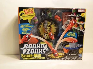 Marvel Bonka Zonks Spider Man Stackrobatic Stunt Set Serie 1 NUEVO - Imagen 1 de 2