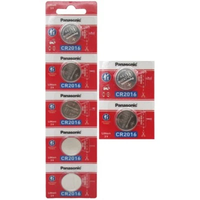 7 x PANASONIC CR 2016 CR2016 ECR2016 CÉLULA DE MOEDA DE LÍTIO bateria de botão - Imagem 1 de 2