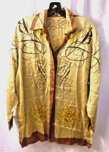 MASSARDI Camicia Donna, Grande Designer Look 100% Seta Etichetta Bianca Ottime Condizioni - Foto 1 di 4