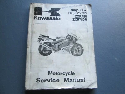 Manual de servicio original 1991 ZX750-J1 / ZX750K1 NINJA 750 99924-1139-01 Foto 1 de 4