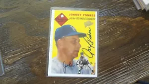 2003 TOPPS ALL TIME FAN FAVORITES JOHNNY PODRES AUTOGRAPHED BASEBALL CARD - Picture 1 of 2