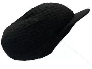 XL Cappello Rasta Nero Dreadlocks Corona Tam Corona Treads Slouchy Natty Cappello Blocchi Ras - Foto 1 di 3