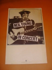 NEIL YOUNG 1978 WARNER BROS. PROMOTIONAL CONCERT POSTER ORIGINAL - Picture 1 of 4