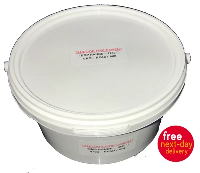 Tandoor Argilla Fire Cement 4kg Tandoori Forno Riparazione Crepe Ristorazione Forno Pizza