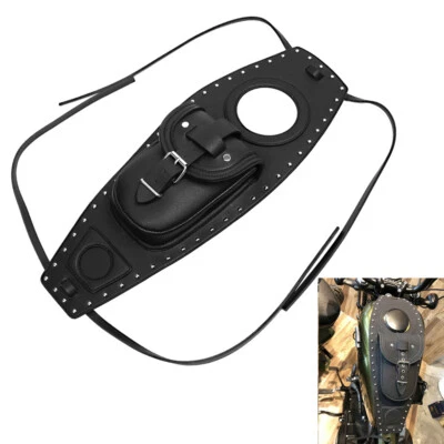 Fuel Gas Tank Center Pouch Bag Tank Pad Cover For Harley Sportster XL1200 XL883 - Image 1 of 4