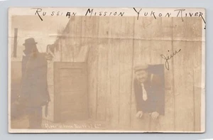Postcard RPPC Dugan at Home North of 62 degree Russian Mission Yukon River - Picture 1 of 3