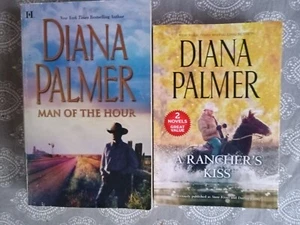 2 Books by Diana Palmer Man of the Hour and A Rancher's Kiss. Pre-owned - Imagen 1 de 2