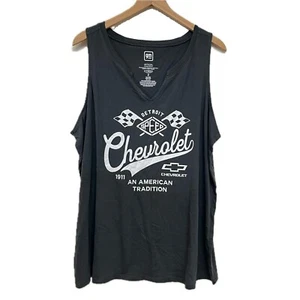 New Torrid Chevrolet Grey Tank Top - Size 2X - Picture 1 of 4