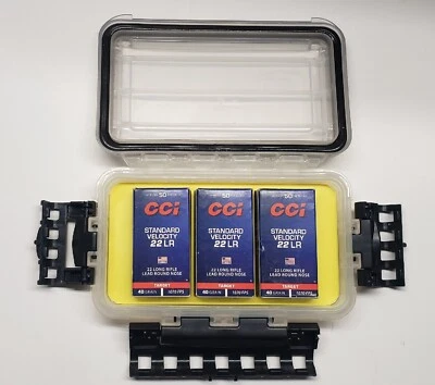 Funda de munición impermeable para 22LR Eley, Wolf, SK, Lapua, CCI Foto 1 de 4
