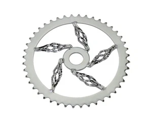 Plato de acero trenzado con jaula para bicicleta Lowrider 1/2 X 1/8 44t cromado. - Imagen 1 de 1