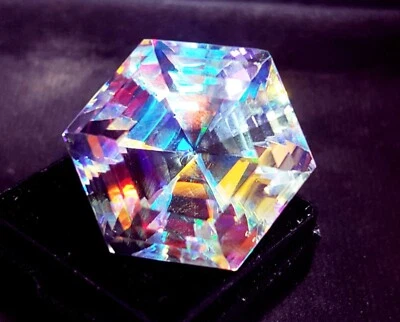 Hexagon Shape Mystic Quartz 69.05 Ct Certified Loose Gemstone With Free Gift - Image 1 of 4