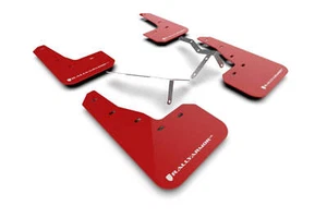 Rally Armor 2022 Honda Civic (Incl. Si/Sport/Touring) Red UR Mud Flap w/ White L - Picture 1 of 12
