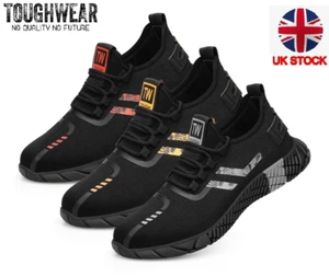 ZAPATOS DE SEGURIDAD PARA HOMBRE CON PUNTERA DE ACERO BOTAS DE ENTRENAMIENTO DE TRABAJO LIGERAS 7-11 STOCK REINO UNIDO - Imagen 1 de 23