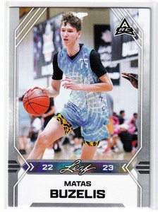 2022-23 Leaf Basketball SILVER BASE ARC - Matas Buzelis - #B-6