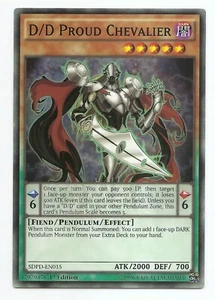 D/D Proud Chevalier SDPD-EN015 Yu-Gi-Oh Card 1st Edition New - Picture 1 of 3
