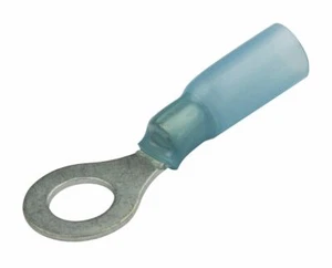 DBG Termorestringente Isolato Crimpatura M8 Anello Terminale 1,5-2,5mm Blu Confezione da 25 - Foto 1 di 1