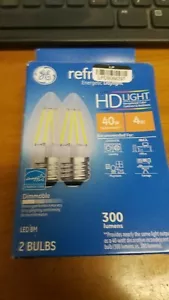 GE Refresh Led Daylight HD 40w Dimmable 31517 2 Bulbs new in box - Picture 1 of 3