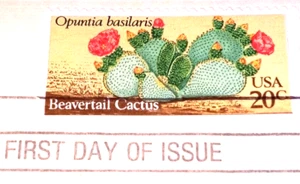 Beavertail Cactus  Desert Plants Flowers  1981 22kt Gold Replica Stamps  C BELOW - Picture 1 of 4