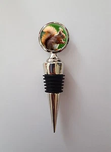 Squirrel Polished Metal Wine Bottle Stopper Birthday Keepsake Gift N75 - Picture 1 of 1