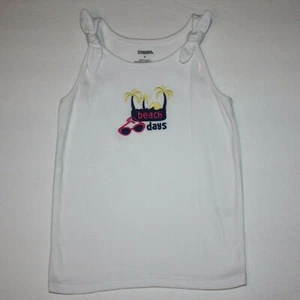Gymboree Cape Cod Cutie Girl's Beach Day Tank Top in White Color and size 4 - Picture 1 of 2