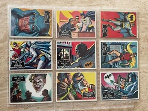 Rare set, 1966 USA Batman black bat full set of 55 cards - Picture 1 of 15