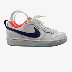 Nike Womens 8.5 (Youth 6.5Y) Court Borough 2 White Low Sneakers Shoe BQ5448-112 - Picture 1 of 12