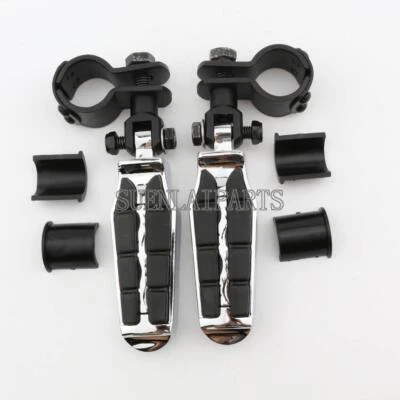 Abrazadera de montaje de clavija de pie de carretera para Honda Shadow Aero VT 600 750 1100 VTX 1300 1800 Foto 1 de 4