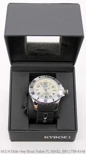 KYBOE! Giant Mariner 55mm, Backlight, Gray/White 10 ATM WR, Men's Watch NWT - Picture 1 of 2