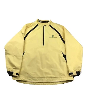 Cutter & Buck Jacket Mens XL Yellow CB WeatherTec Waterproof Windproof 1/2 Zip - Picture 1 of 10