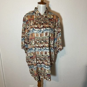 Camisa Hawaiana Guy Buffet Reyn Spooner Para Hombre Talla XL Tema Oporto Francés - Imagen 1 de 4