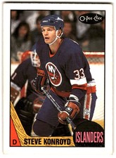 1987-88 O-Pee-Chee Steve Konroyd #153 New York Islanders