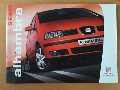 Depliant Brochure SEAT ALHAMBRA  anno 2004  pagine 24 - Immagine 1 di 3