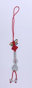Lucky Real Jade Phone Bag Charm Chinese Year of The Pig - Picture 1 of 3
