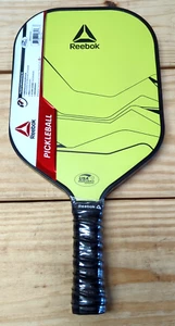 New Reebok Performance Fiberglass Pickleball Paddle, USAPA Approved, Yellow - Picture 1 of 8