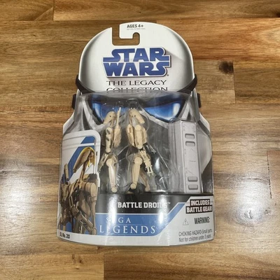 Sellado Star Wars Legacy Collection SL20 Battle Droids Saga Legends 2008 TAN Foto 1 de 2