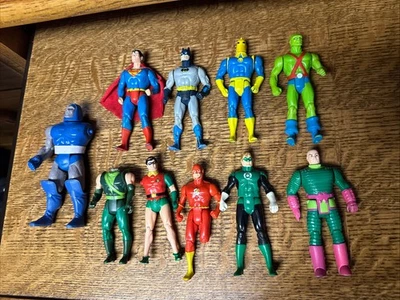 vintage 1984 Kenner Super Powers DC Heroes Batman Superman W Cape Lot - Image 1 of 2