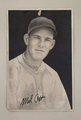 Foto de béisbol 1939 R303-B Goudey Premiums en blanco y negro #18 Mel Ott NY Giants Foto 1 de 2
