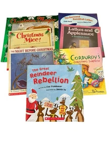 Lot of 7 Childrens Picture Books Holiday Hanukkah Christmas - Bild 1 von 9