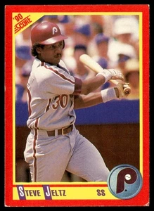1990 Score Steve Jeltz Philadelphia Phillies #421 - Picture 1 of 2