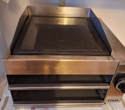 Griglia a gas con pietra ollare,in acciaio inox,con sicurezza spegnimento - Immagine 1 di 4