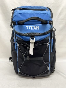 Titan Deep Freeze 26 Can Backpack Cooler, Bag Insulated Leak Proof Camping Blue - Picture 1 of 12