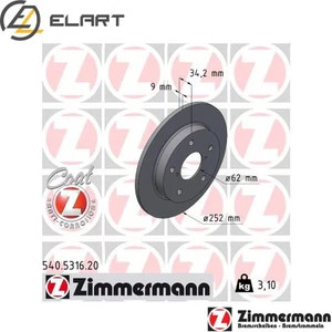 2x BRAKE DISC 540.5316.20 FOR SUZUKI SWIFTV K14D/K14C 1.4L 4cyl SWIFT V - Picture 1 of 8